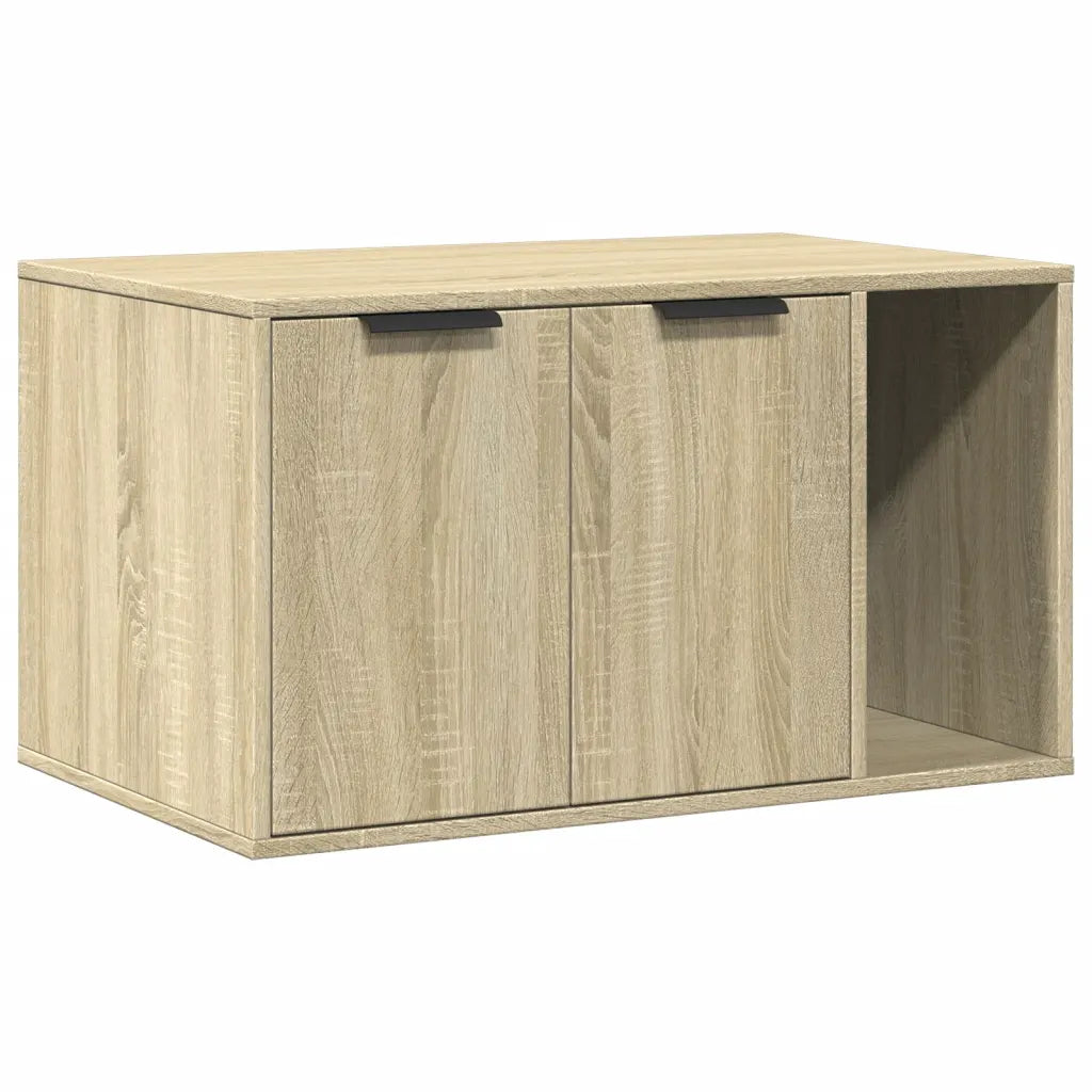 Recinto per lettiera per gatti 80x50x45 cm in truciolato