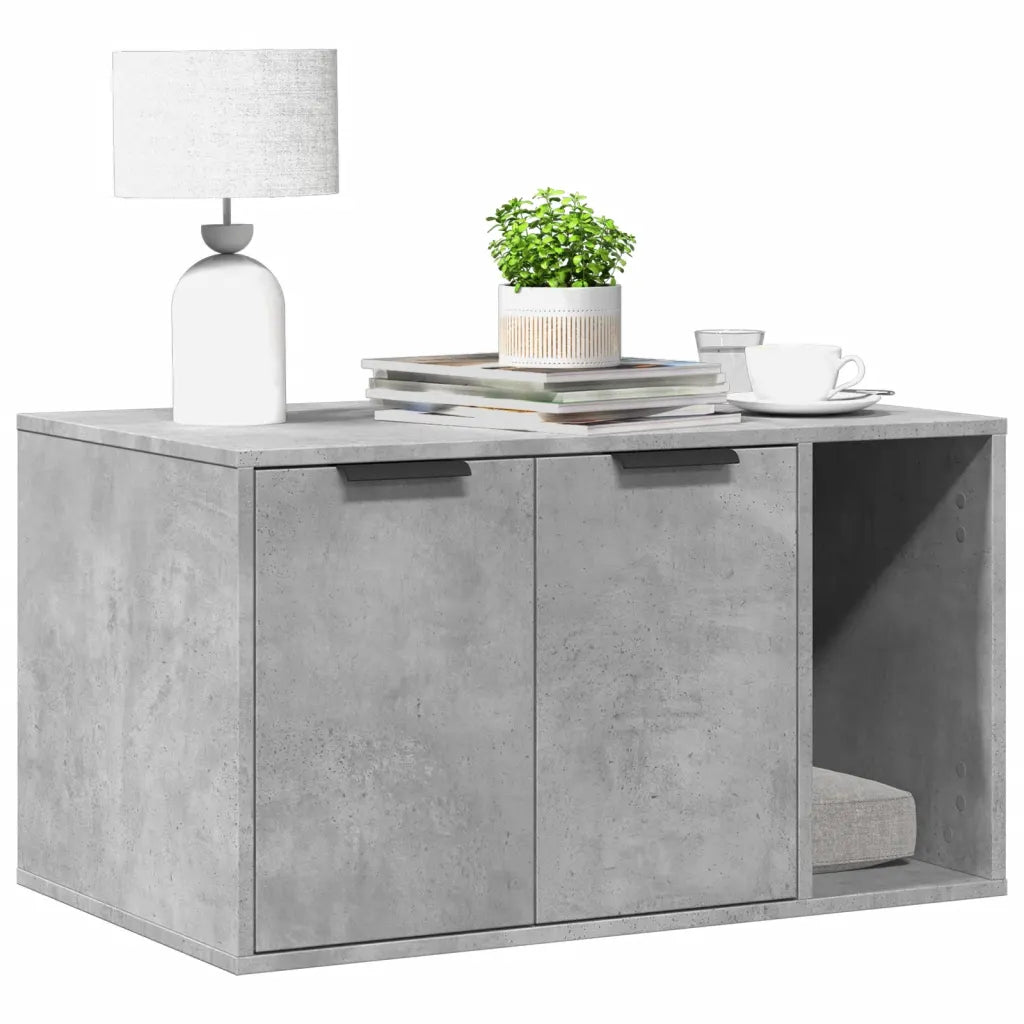 Recinto per lettiera per gatti 80x50x45 cm in truciolato