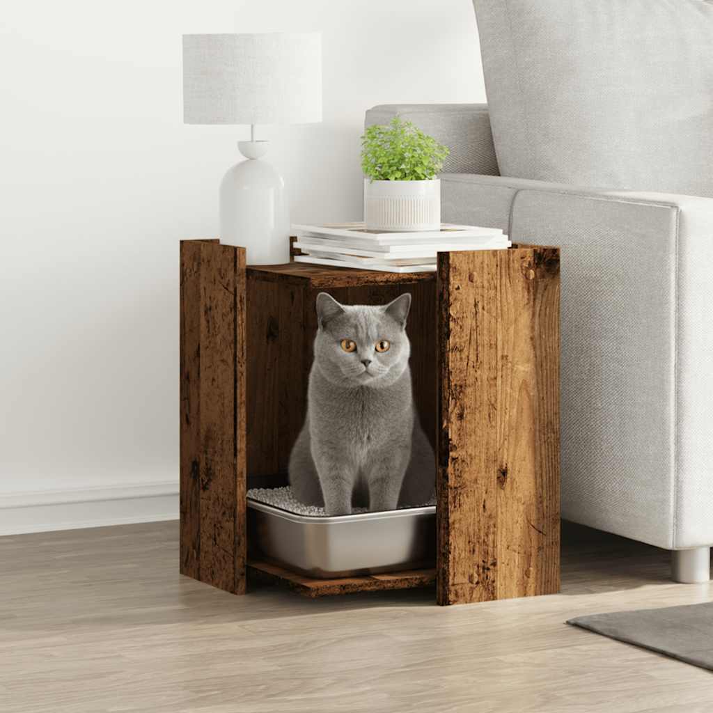 Recinto Lettiera Gatti Sonoma 60x40x40 cm in Truciolato