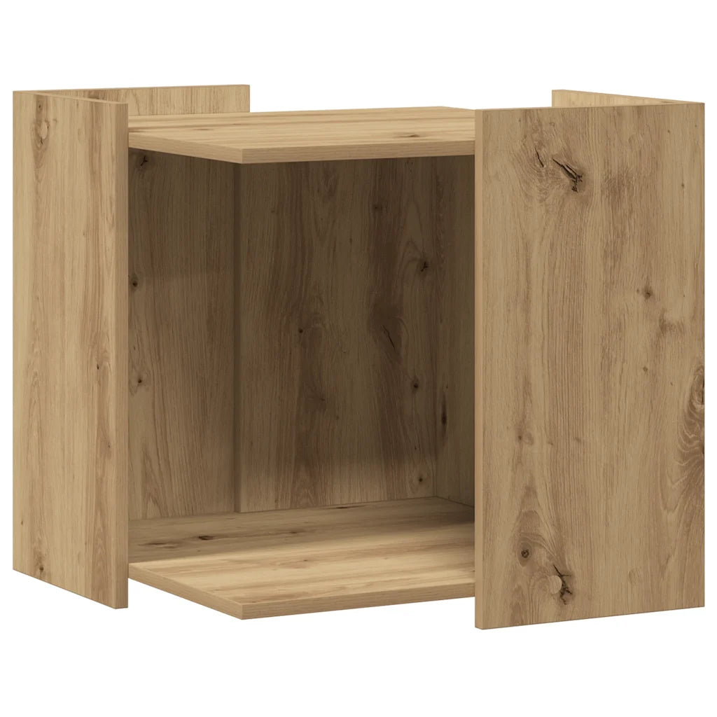 Recinto per lettiera per gatti 53x53x51 cm in truciolato