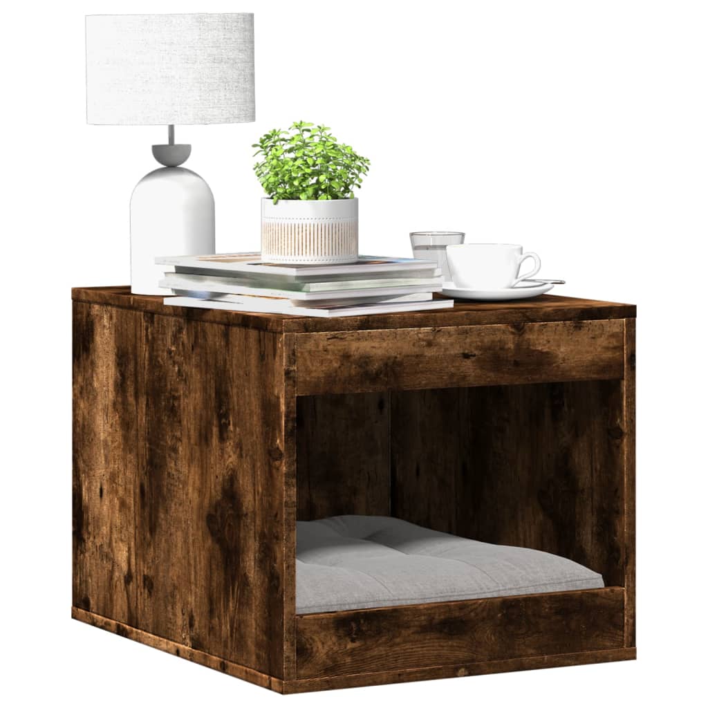 Recinto Lettiera Gatti Rovere Fumo 47x59x42 cm in Truciolato
