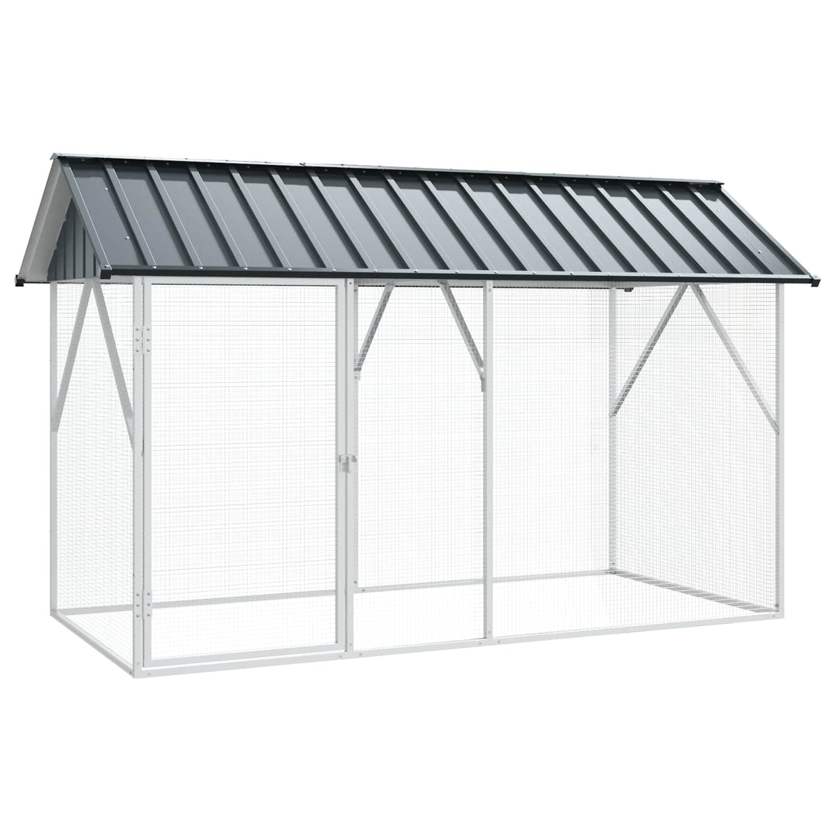 Gabbia per uccelli Antracite 227 x 112 x 141 cm