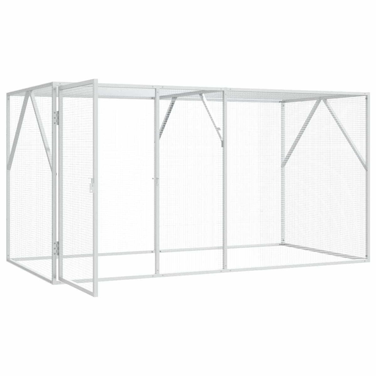 Gabbia per uccelli Argento 208 x 102 x 108 cm