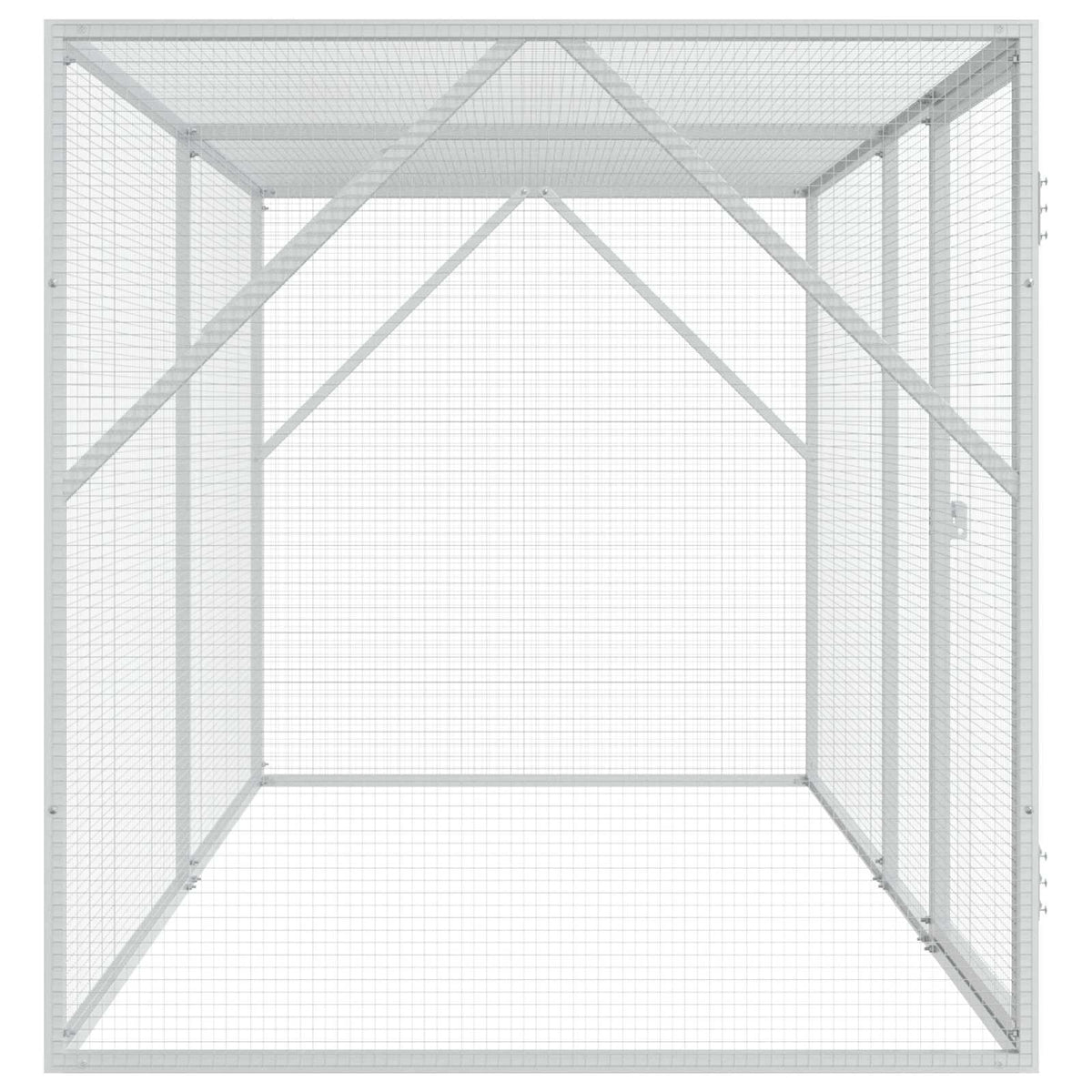 Gabbia per uccelli Argento 208 x 102 x 108 cm