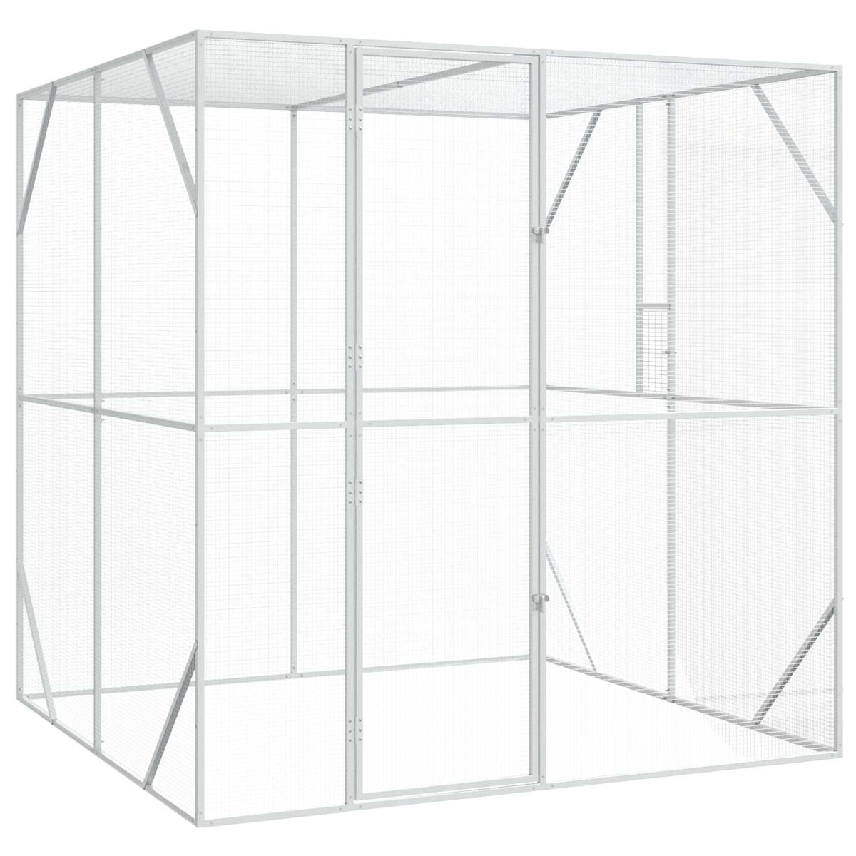 Gabbia per uccelli Argento 209 x 202 x 214 cm