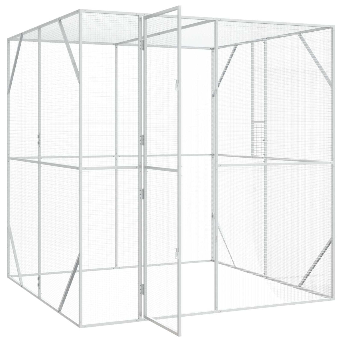 Gabbia per uccelli Argento 209 x 202 x 214 cm