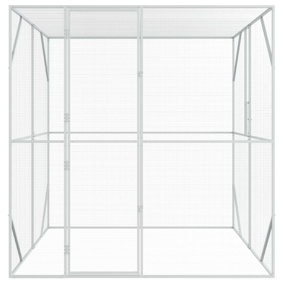 Gabbia per uccelli Argento 209 x 202 x 214 cm