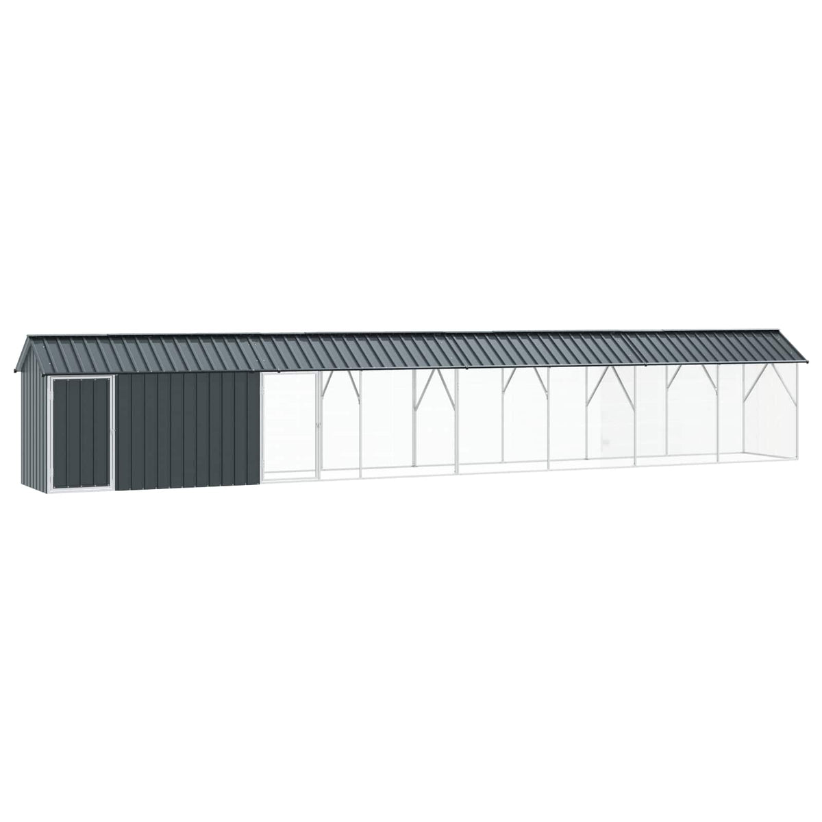 Gabbia per uccelli Antracite 844 x 103 x 142 cm Acciaio zincato