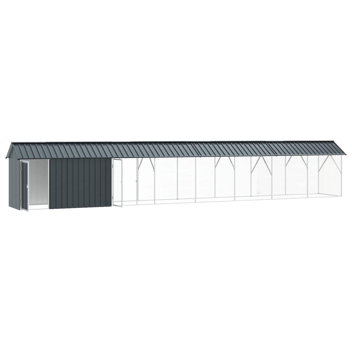 Gabbia per uccelli Antracite 844 x 103 x 142 cm Acciaio zincato