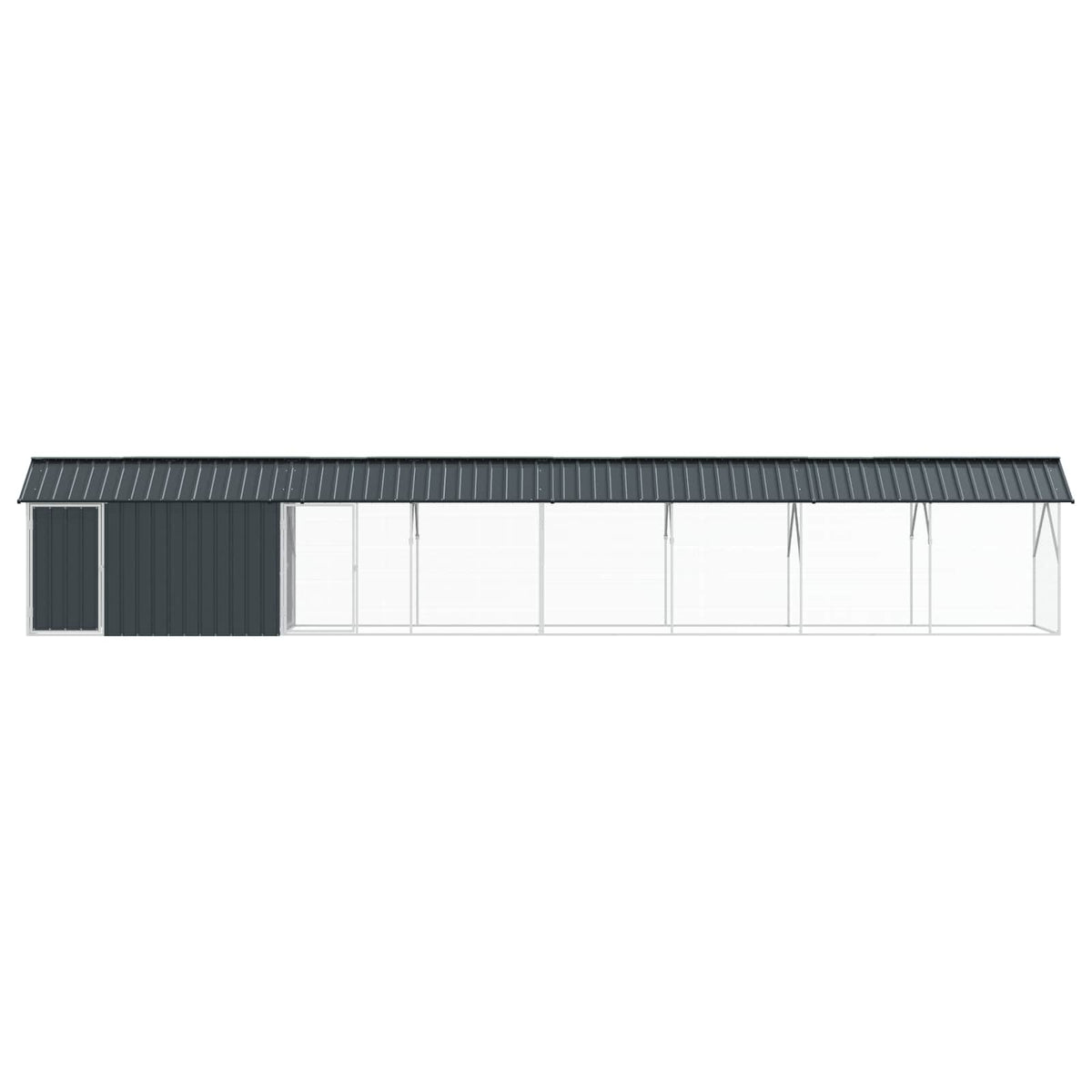 Gabbia per uccelli Antracite 844 x 103 x 142 cm Acciaio zincato