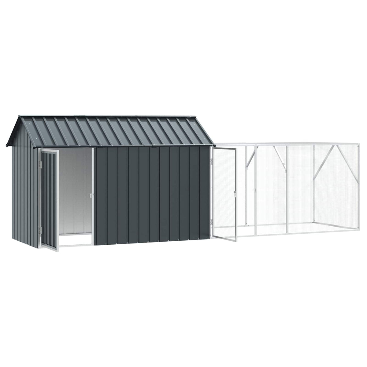 Gabbia per uccelli Antracite 416,5 x 103 x 142 cm