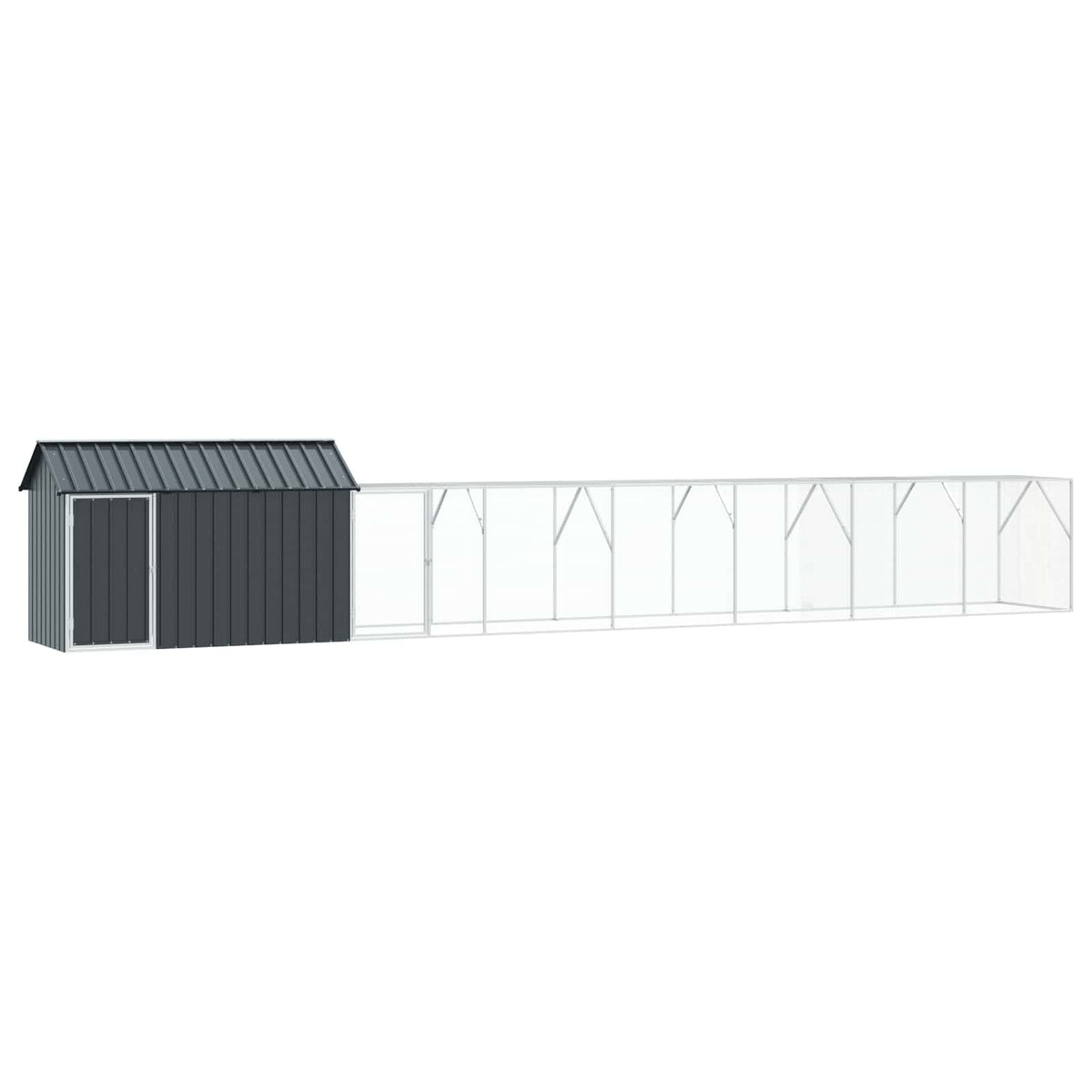Gabbia per uccelli Antracite 821,5 x 111 x 142 cm