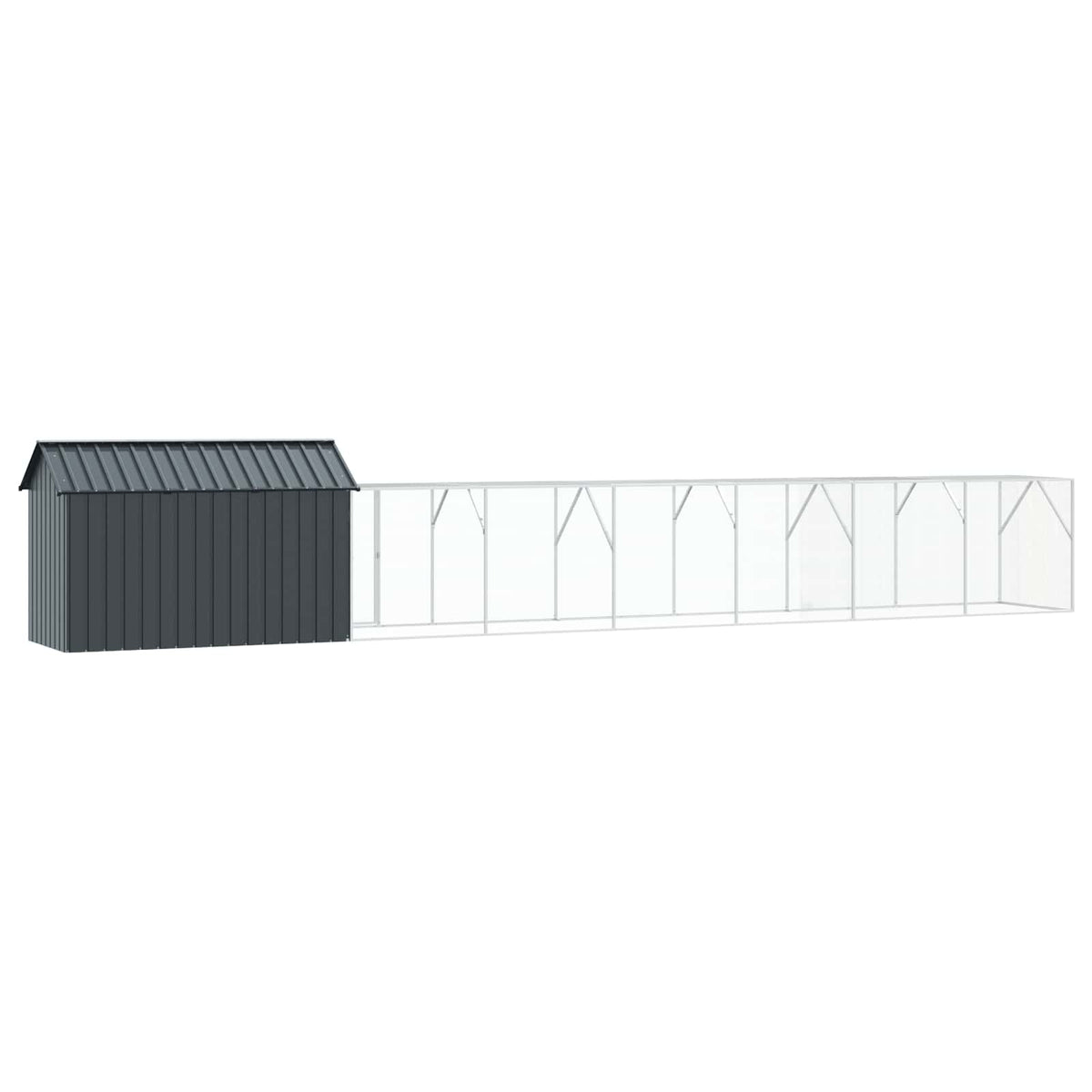 Gabbia per uccelli Antracite 821,5 x 111 x 142 cm