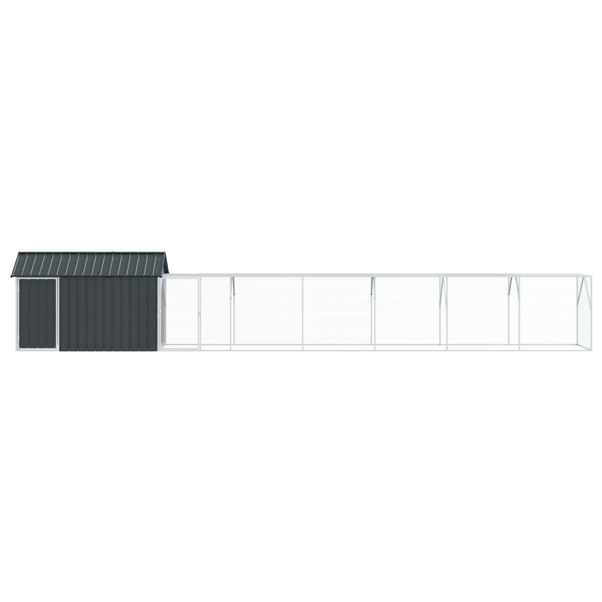 Gabbia per uccelli Antracite 821,5 x 111 x 142 cm