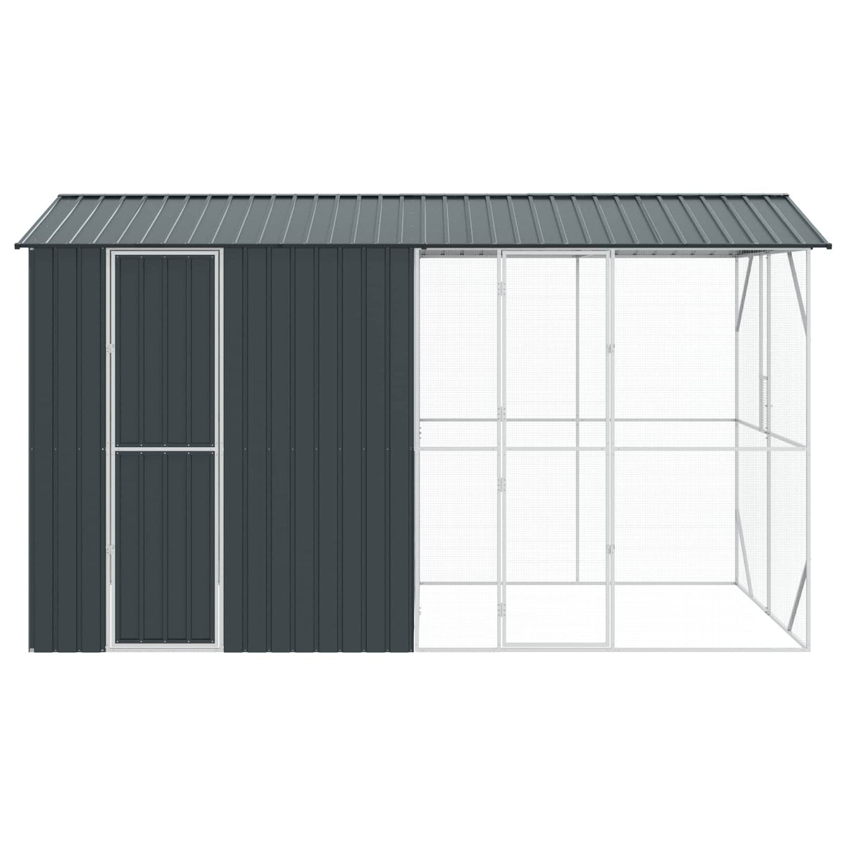 Gabbia per uccelli Antracite 430 x 208 x 247 cm Acciaio zincato