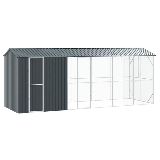 Gabbia per uccelli Antracite 645 x 208 x 247 cm Acciaio zincato