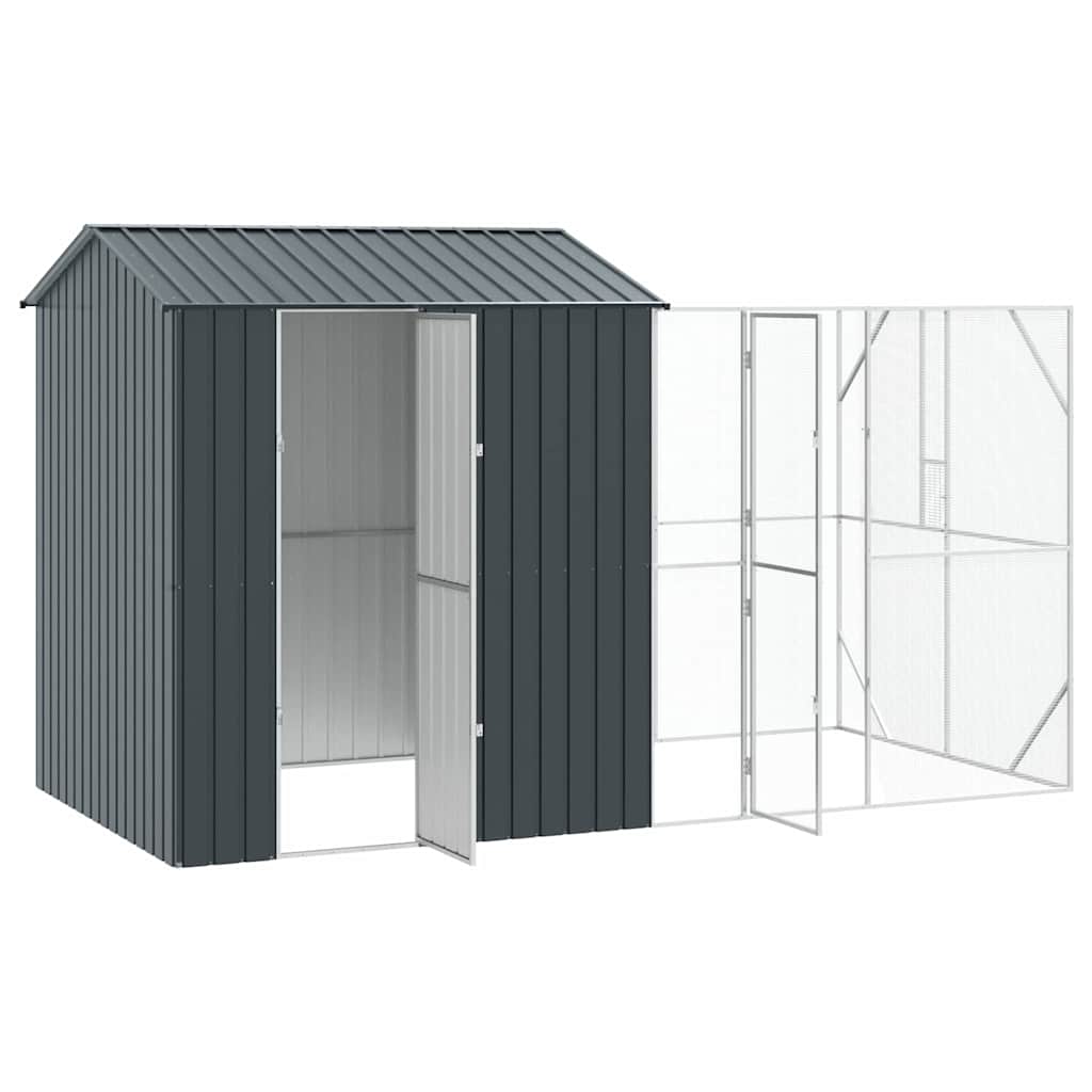 Gabbia per uccelli Antracite 418 x 210 x 247 cm Acciaio zincato