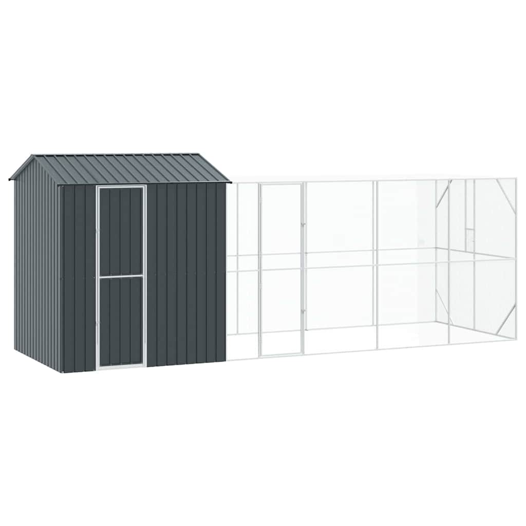 Gabbia per uccelli Antracite 621 x 208 x 247 cm Acciaio zincato