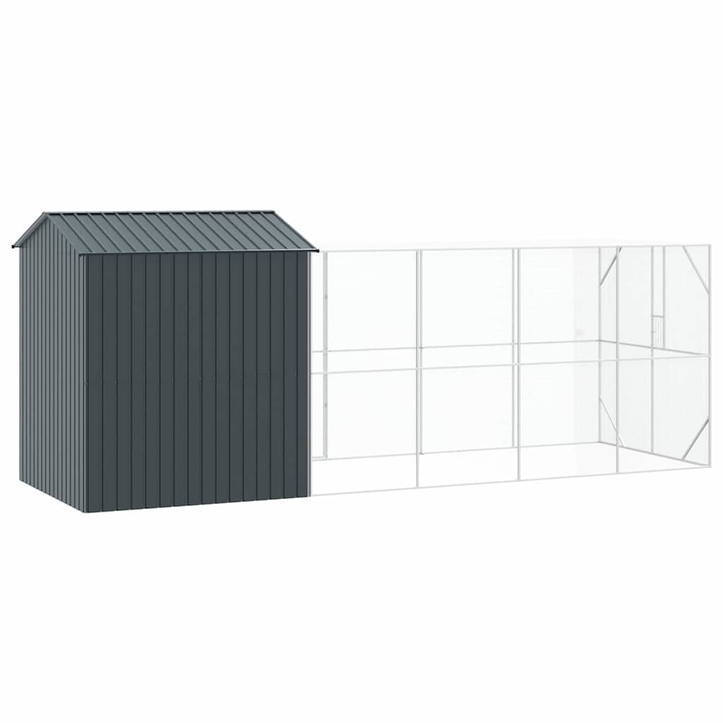 Gabbia per uccelli Antracite 621 x 208 x 247 cm Acciaio zincato