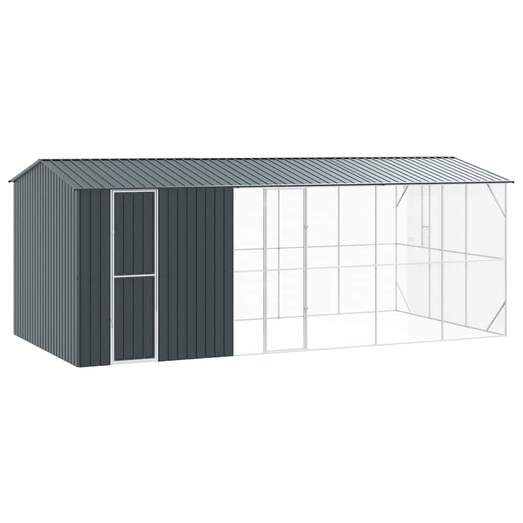 Gabbia per uccelli Antracite 645 x 310 x 247 cm Acciaio zincato