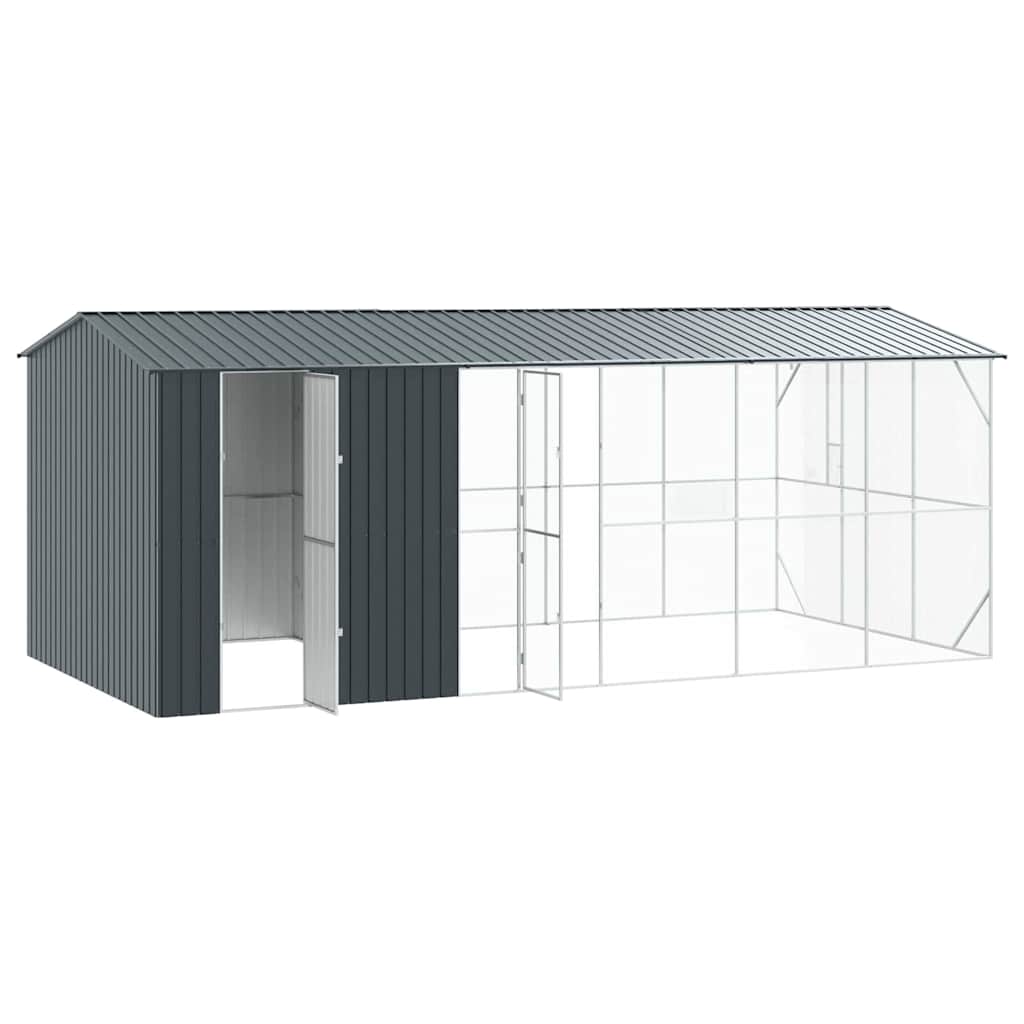 Gabbia per uccelli Antracite 645 x 310 x 247 cm Acciaio zincato