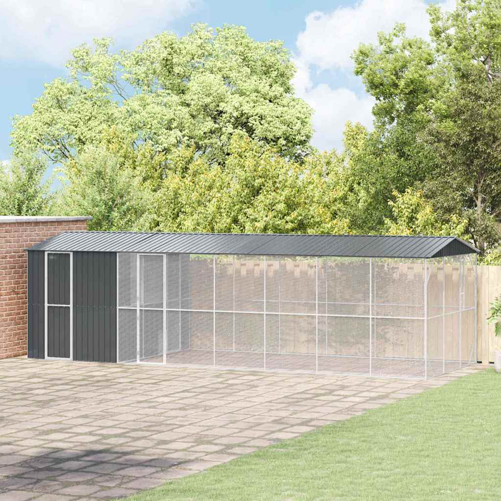 Gabbia per uccelli Antracite 860 x 310 x 247 cm Acciaio zincato