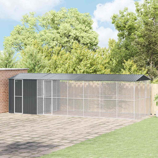 Gabbia per uccelli Antracite 860 x 310 x 247 cm Acciaio zincato