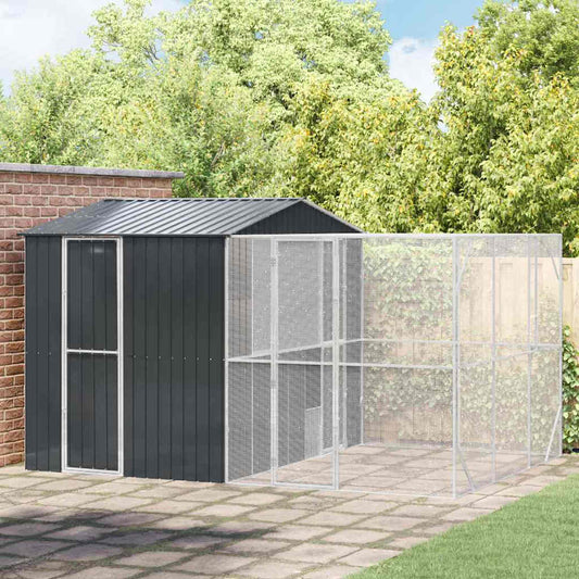 Gabbia per uccelli Antracite 425 x 304 x 247 cm Acciaio zincato
