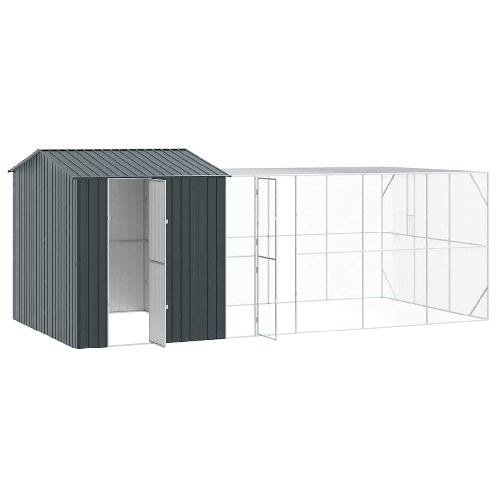 Gabbia per uccelli Antracite 635 x 304 x 247 cm Acciaio zincato