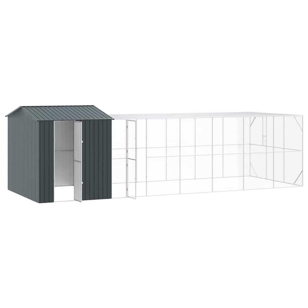 Gabbia per uccelli Antracite 845 x 304 x 247 cm Acciaio zincato