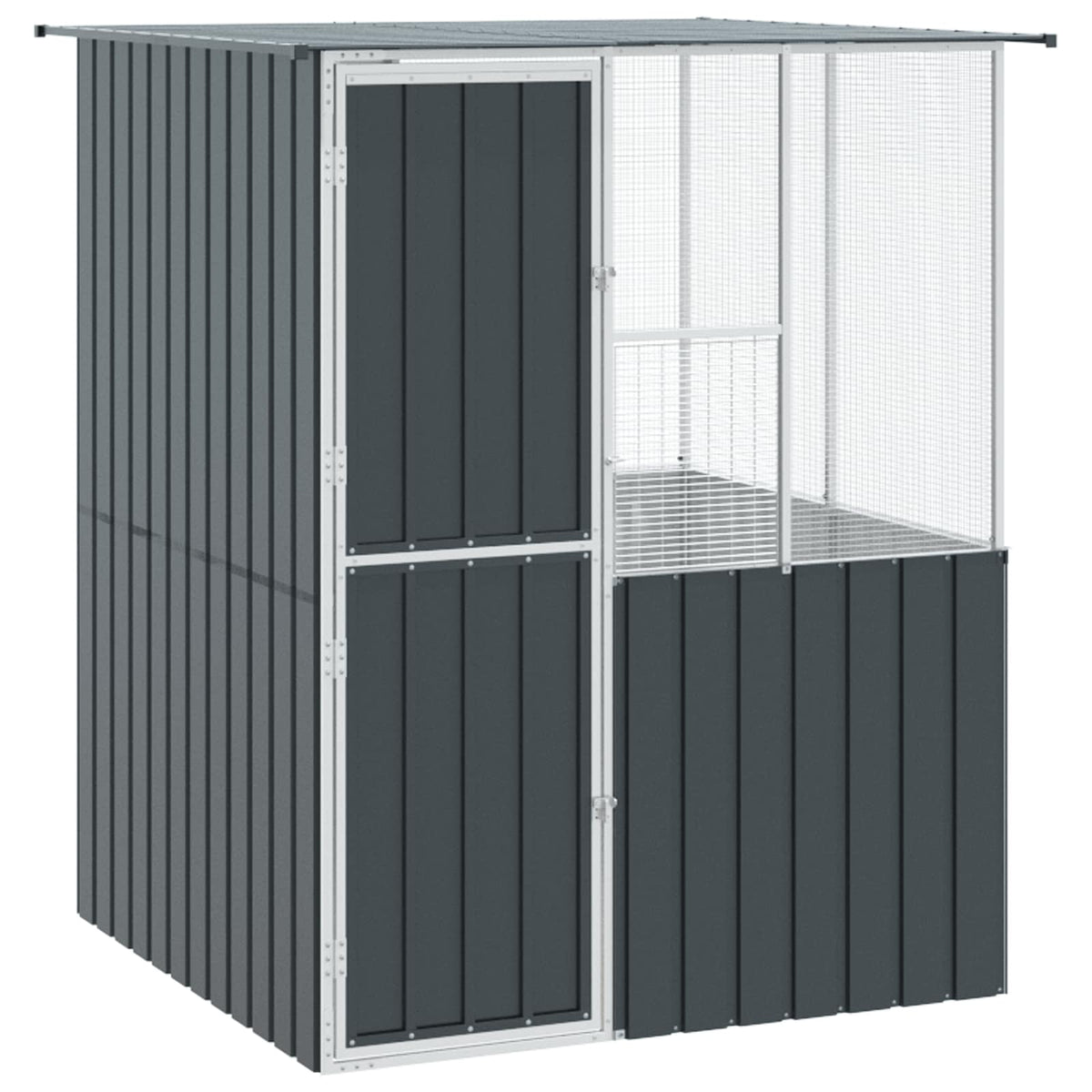 Gabbia per uccelli Antracite 165 x 165 x 200 cm Acciaio zincato