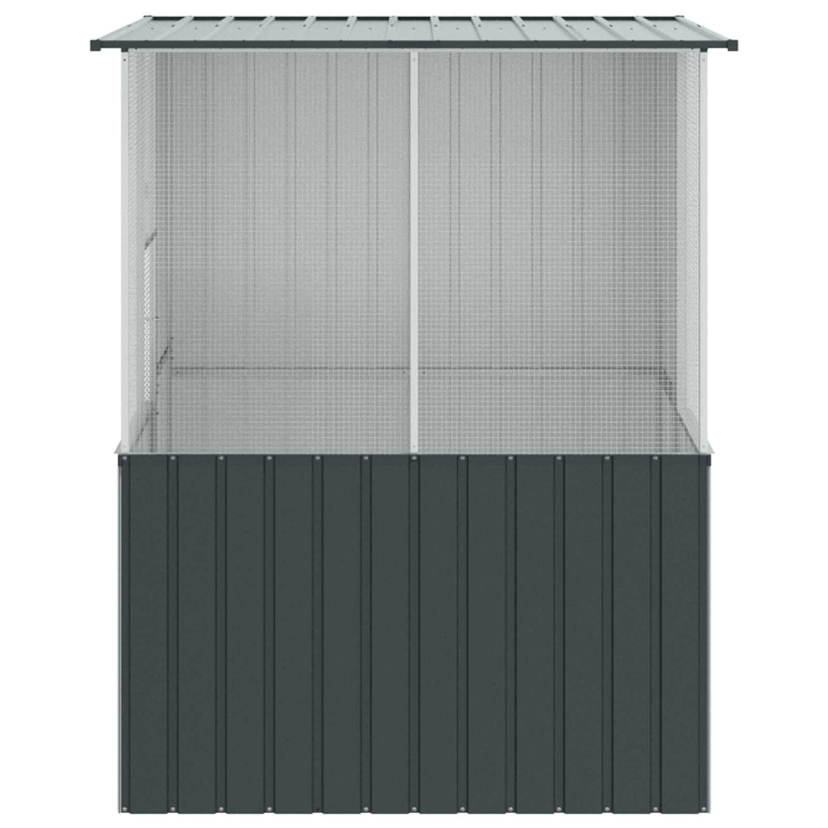 Gabbia per uccelli Antracite 165 x 165 x 200 cm Acciaio zincato