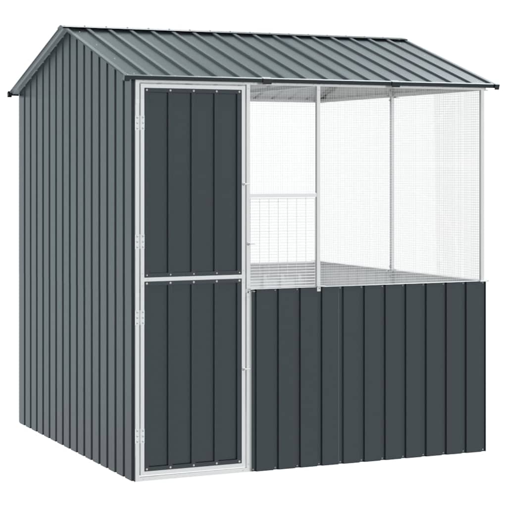 Gabbia per uccelli Antracite 215 x 209 x 230 cm Acciaio zincato