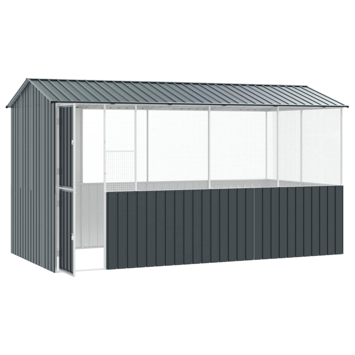 Gabbia per uccelli Antracite 410 x 210 x 230 cm Acciaio zincato