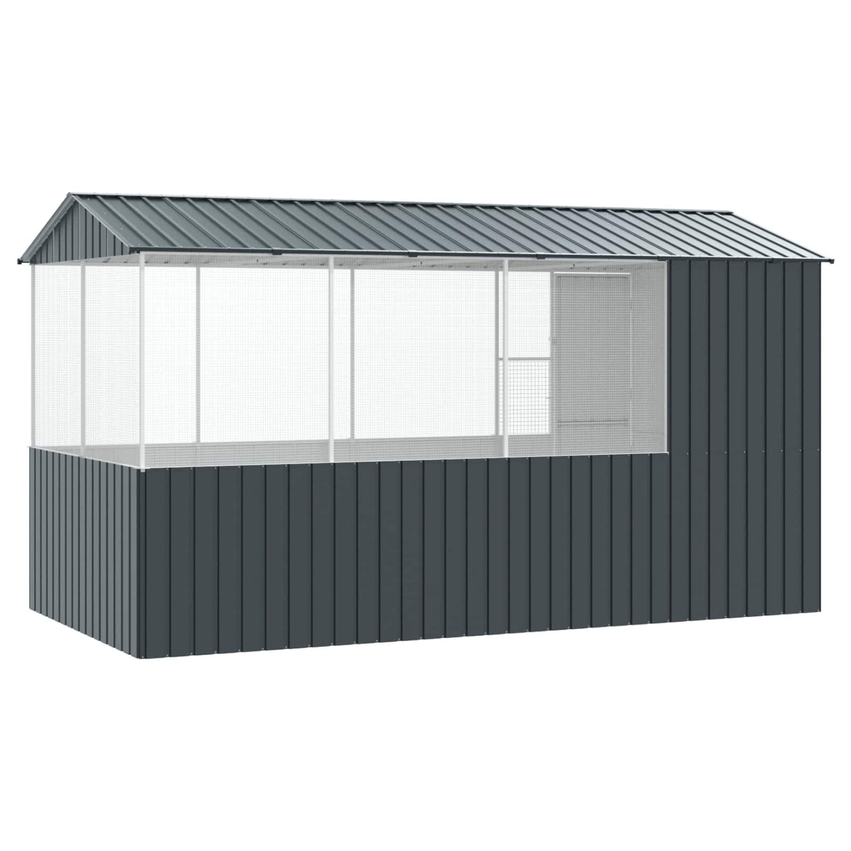 Gabbia per uccelli Antracite 410 x 210 x 230 cm Acciaio zincato
