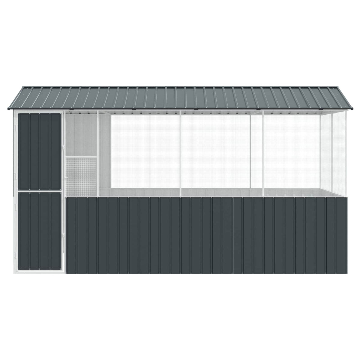 Gabbia per uccelli Antracite 410 x 210 x 230 cm Acciaio zincato