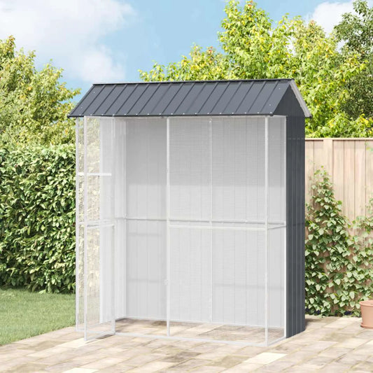 Gabbia per uccelli 215 x 110 x 247 cm in acciaio zincato
