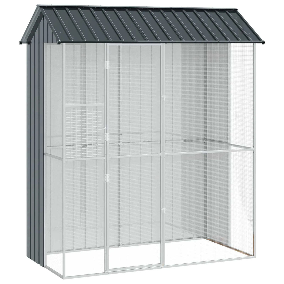 Gabbia per uccelli 215 x 110 x 247 cm in acciaio zincato