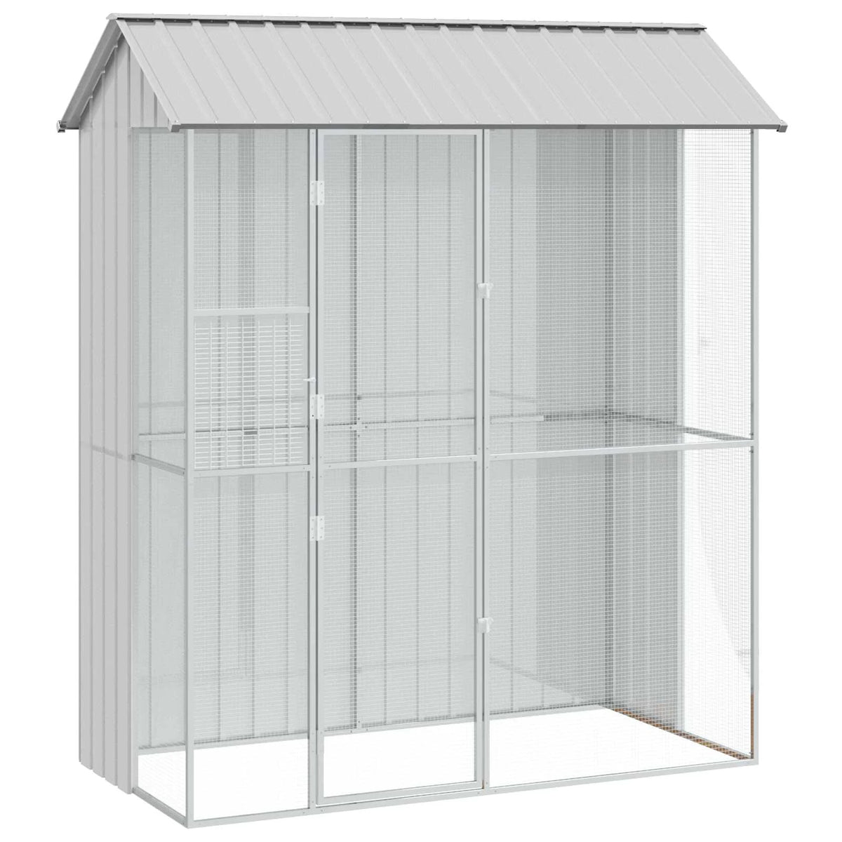Gabbia per uccelli 215 x 110 x 247 cm in acciaio zincato
