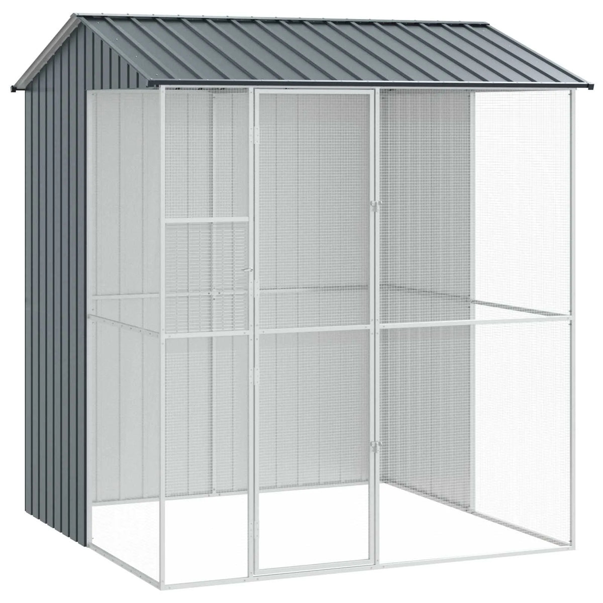Gabbia per uccelli 215 x 210 x 247 cm in acciaio zincato