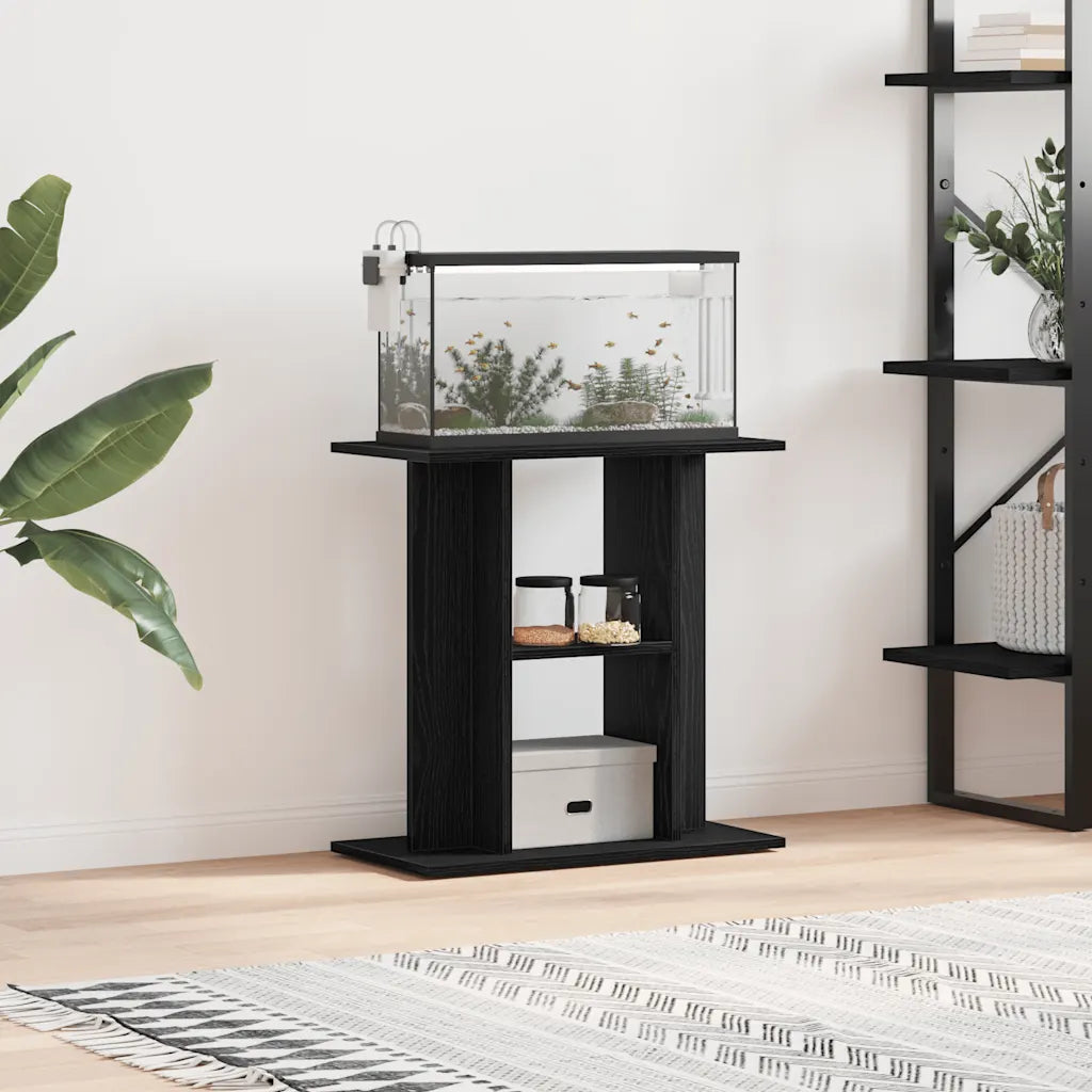 Supporto acquario 60x30x60 cm in legno multistrato con 3 ripiani