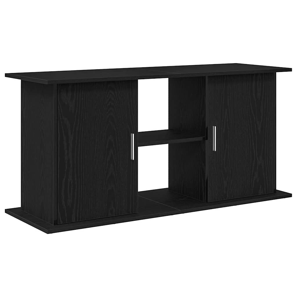 Supporto Acquario 121x41x58 cm Legno Multistrato Rovere Nero