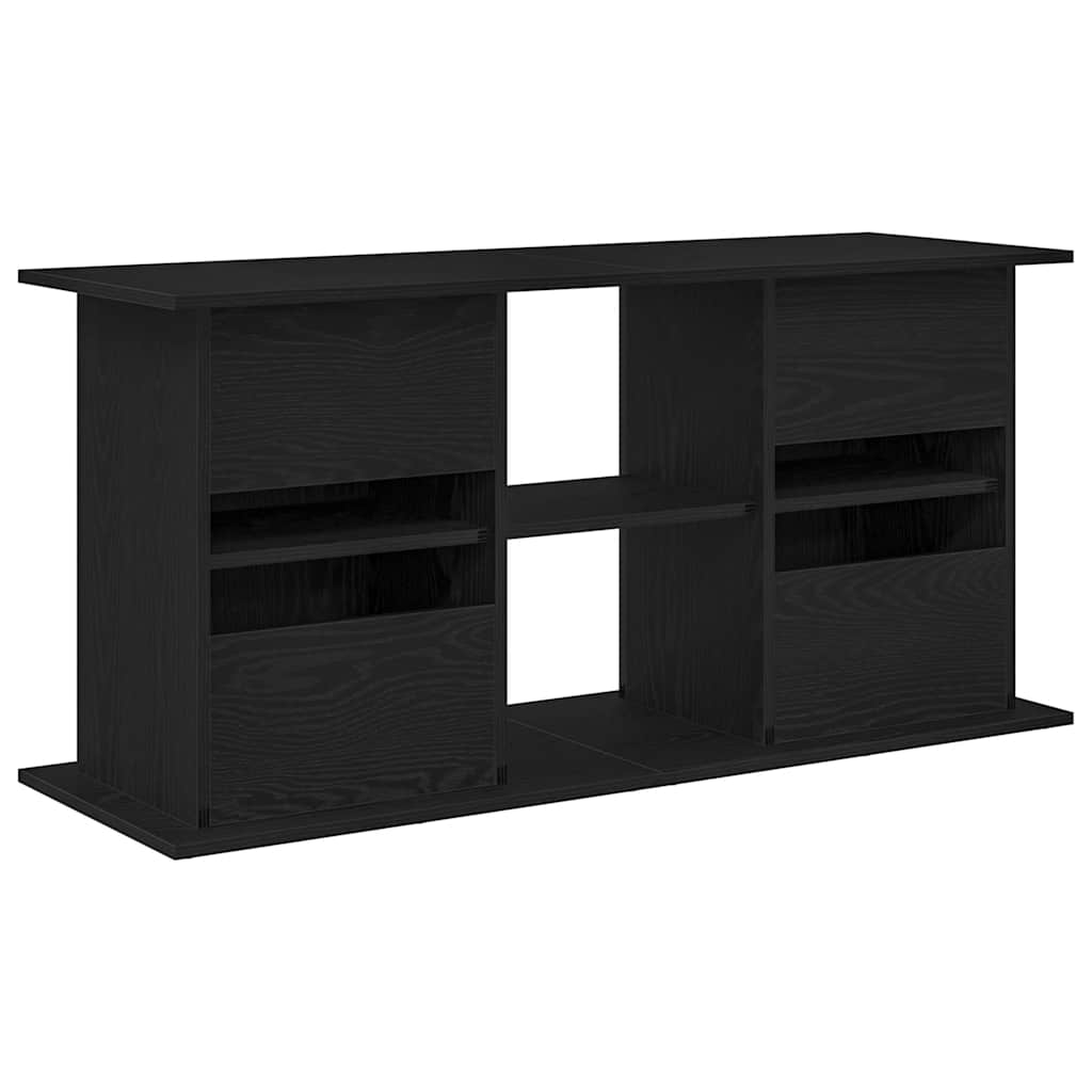 Supporto Acquario 121x41x58 cm Legno Multistrato Rovere Nero