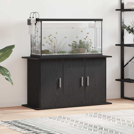 Supporto per acquario in rovere nero 101x41x58 cm in legno ingegnerizzato