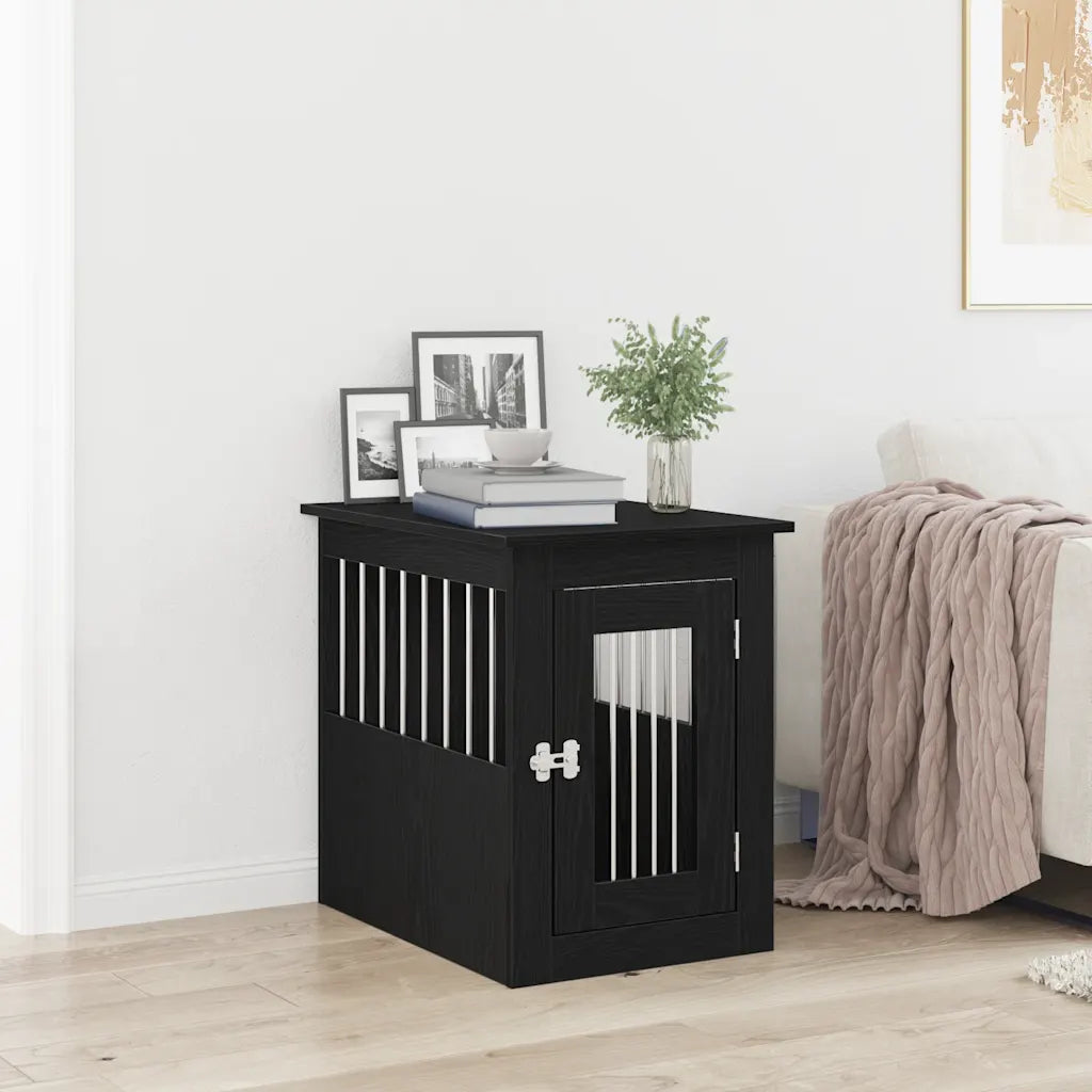 Gabbia per cani da arredamento 45x62x59 cm in legno multistrato