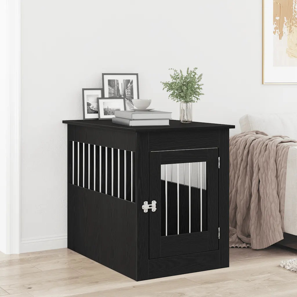 Gabbia per cani da arredamento 55x80x68 cm in legno multistrato