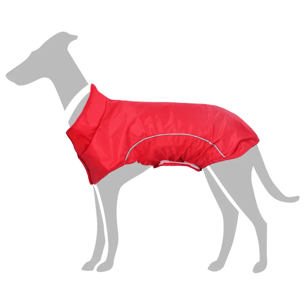 Impermeabile per cani con strisce riflettenti poliestere XS