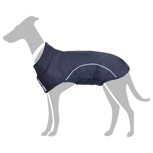 Impermeabile per cani XXS con strisce riflettenti e chiusure a strappo