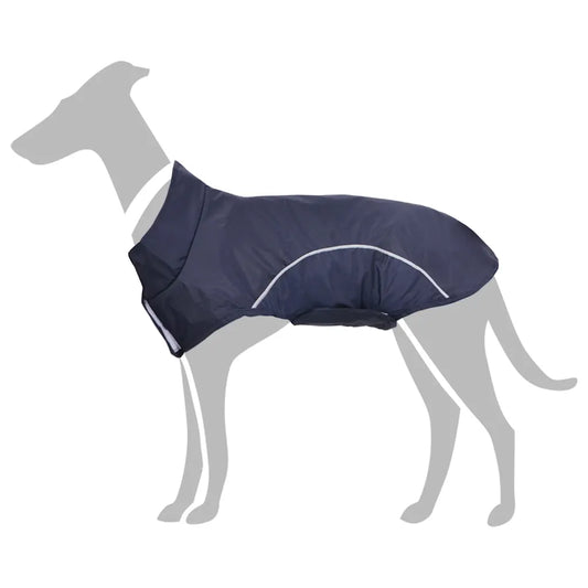Impermeabile per cani con strisce riflettenti poliestere M