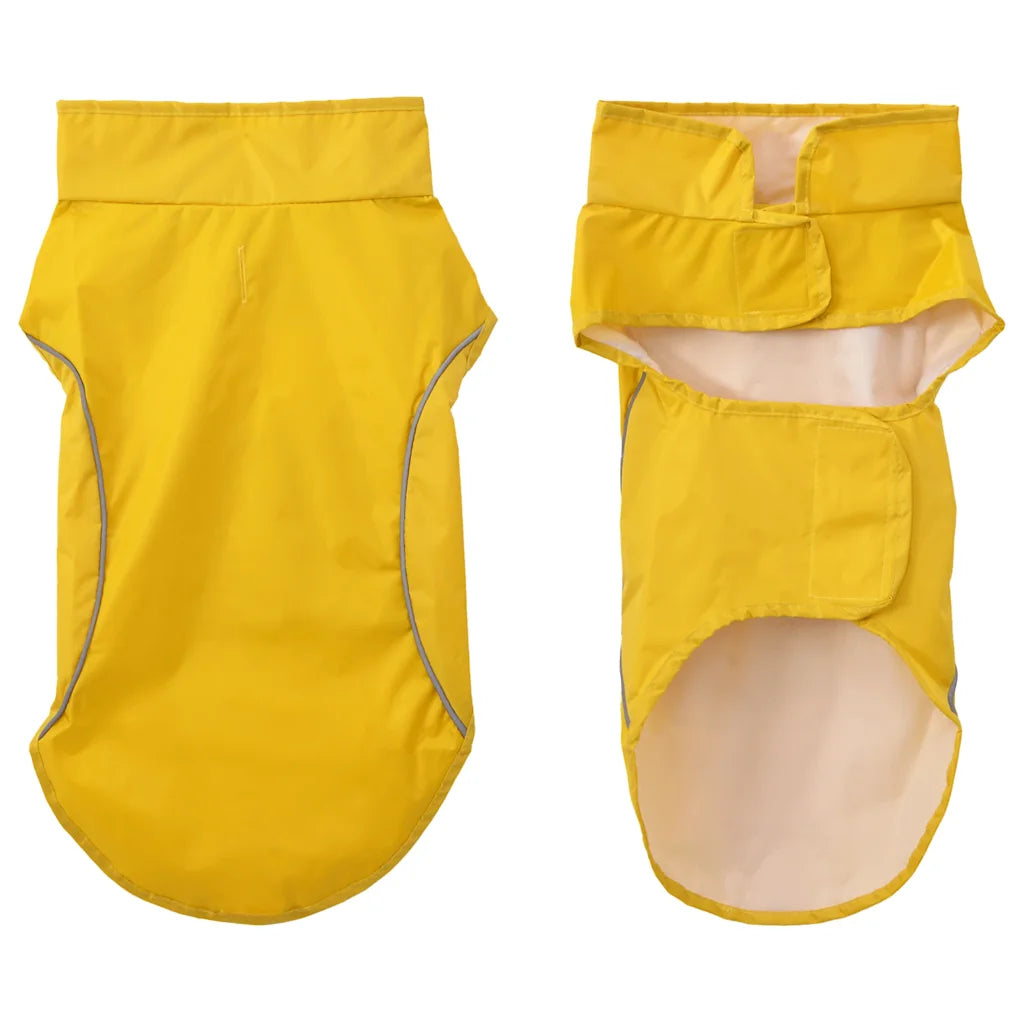 Impermeabile per cani con strisce riflettenti S